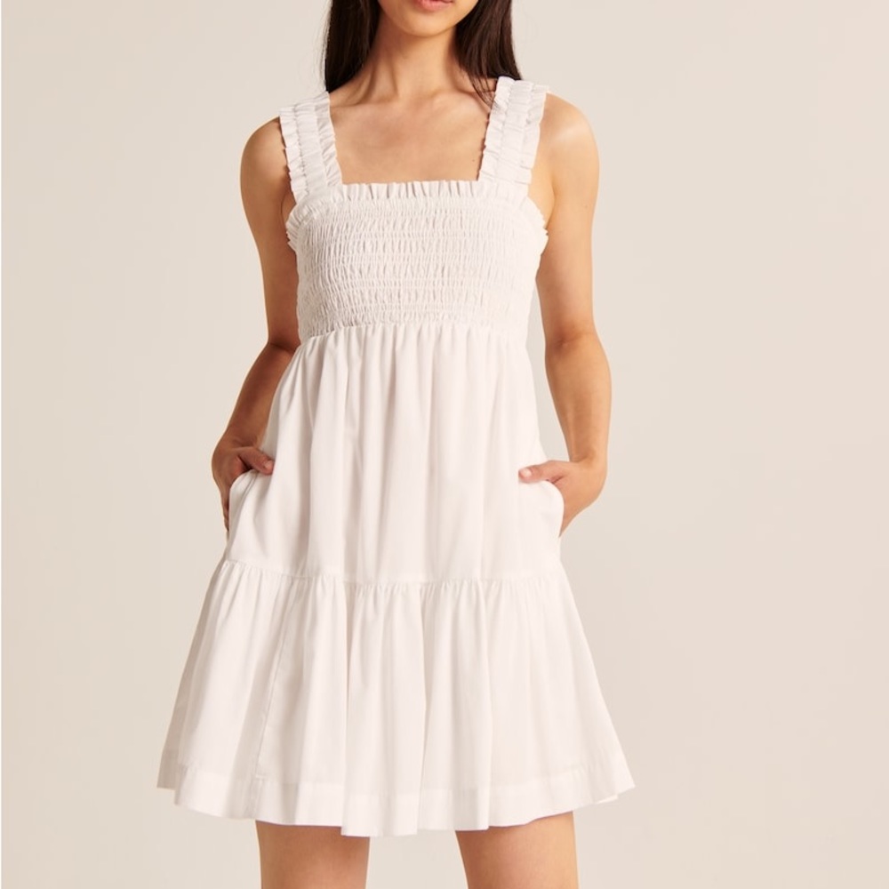 Abercrombie and Fitch Smocked Bodice Easy Mini Dress